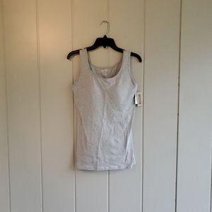 Duluth Trading Company Women No Yank Tank Grey Built In Cups Wireless Br…